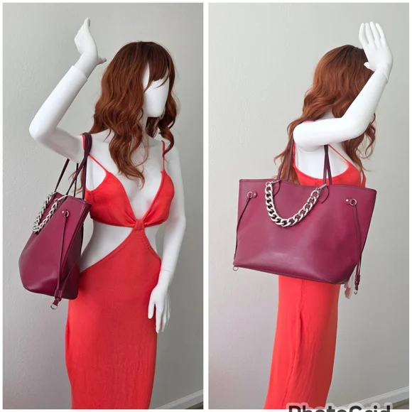 Auth Louis Vuitton Epi Bordeaux Neverfull MM Tote And Wallet Bundle - Picture 3 of 15